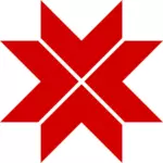 Red solar symbol